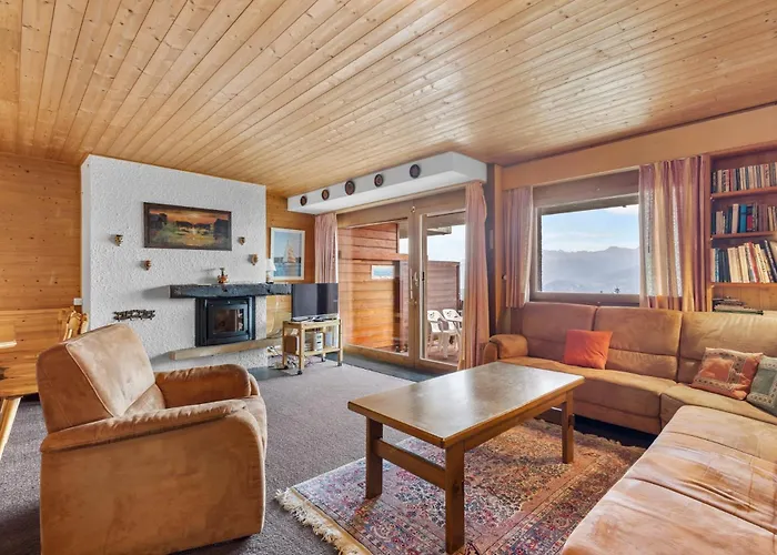 Gemeaux 205 Sur La Place Du Village A Avec Vue Sur Les Alpes Apartman Anzère